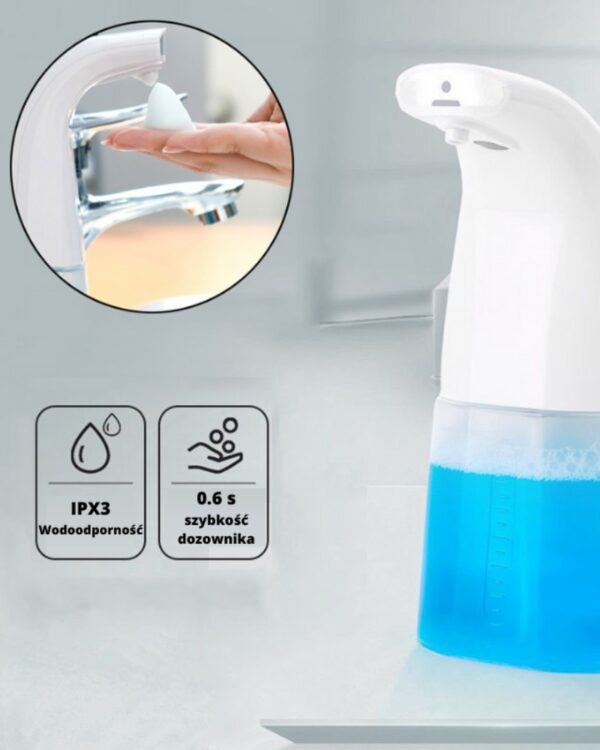 Automatyczny dozownik do mydła (7) Automatyczny dozownik do mydła infografika