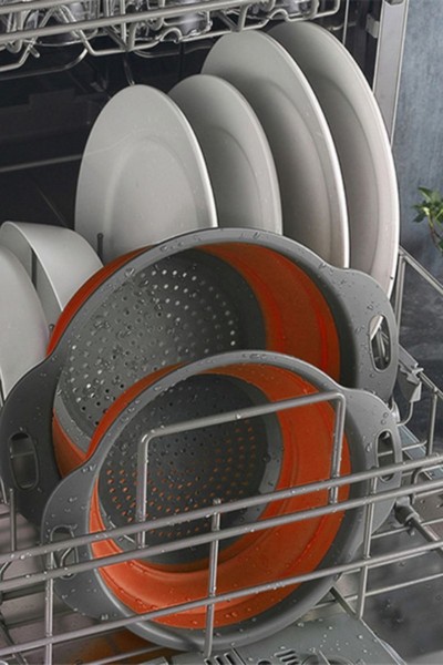 Durszlak silikonowy składany cedzak sitko ociekacz w zmywarce