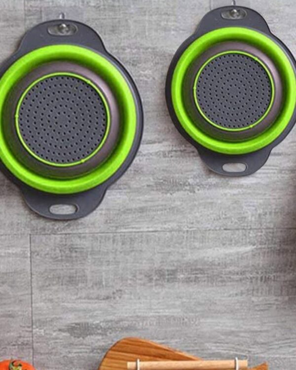 Durszlak silikonowy składany cedzak sitko ociekacz (6) Durszlak silikonowy składany cedzak sitko ociekacz