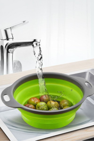 Durszlak silikonowy składany cedzak sitko ociekacz