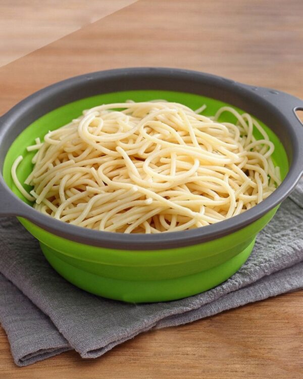 Durszlak silikonowy składany cedzak sitko ociekacz (9) Durszlak silikonowy składany cedzak sitko ociekacz