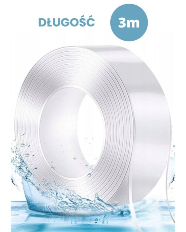 Dwustronna taśma nano wielokrotnego użytku mocna 3m