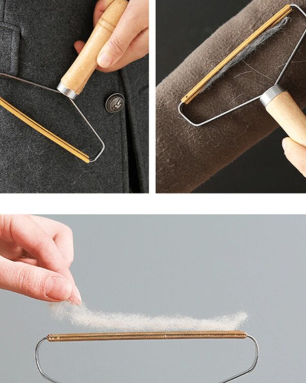 Golarka do ubrań do usuwania zmechaceń i sierści (6) Usuwanie zmechaceń z ubrania za pomocą golarki