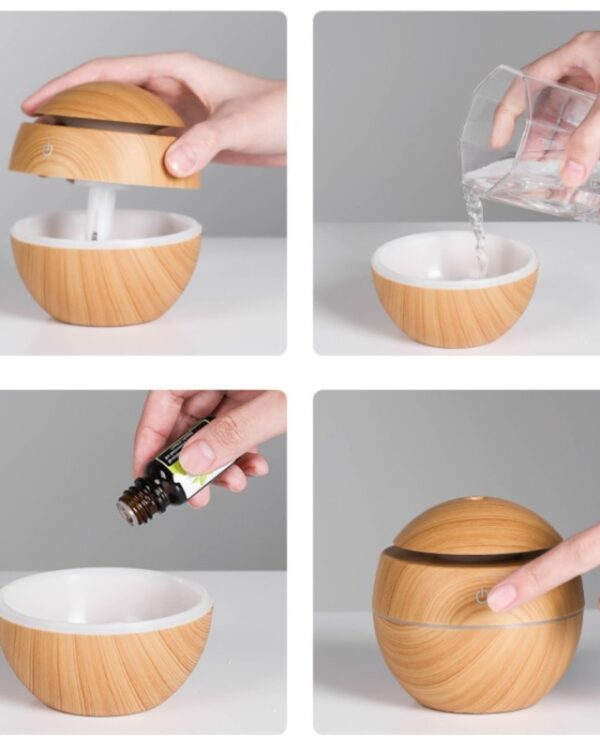 Nawilżacz powietrza w kształcie kuli