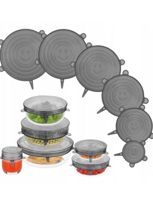 Pokrywki silikonowe uniwersalne na garnek