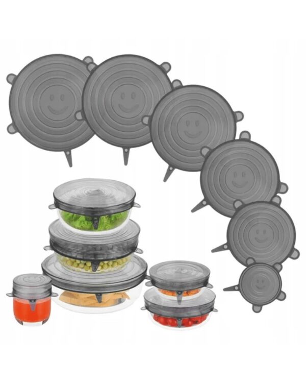 Pokrywki silikonowe uniwersalne na garnek