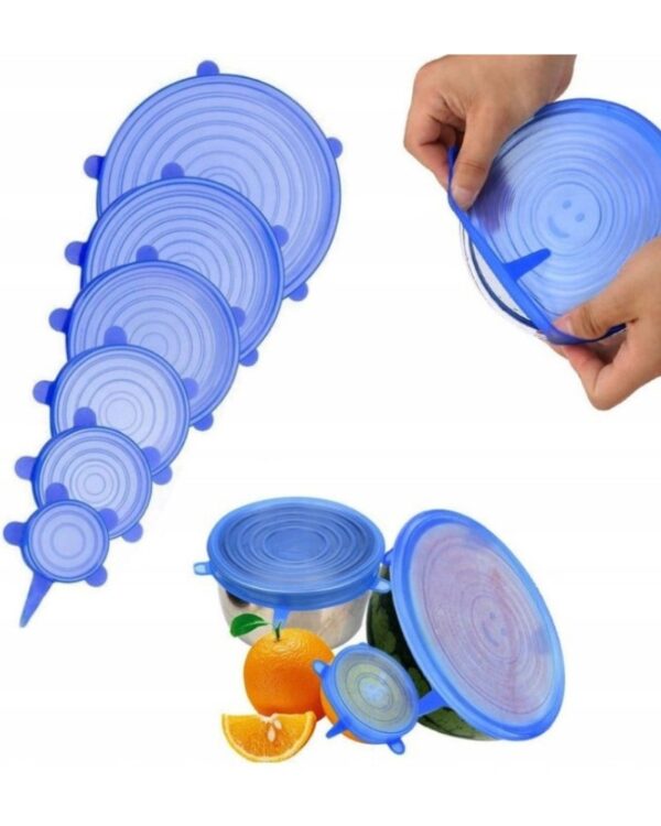 Pokrywki silikonowe uniwersalne na garnek