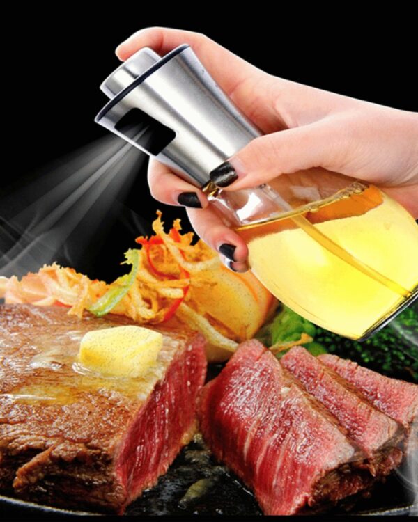 Spryskiwanie jedzenia olejem