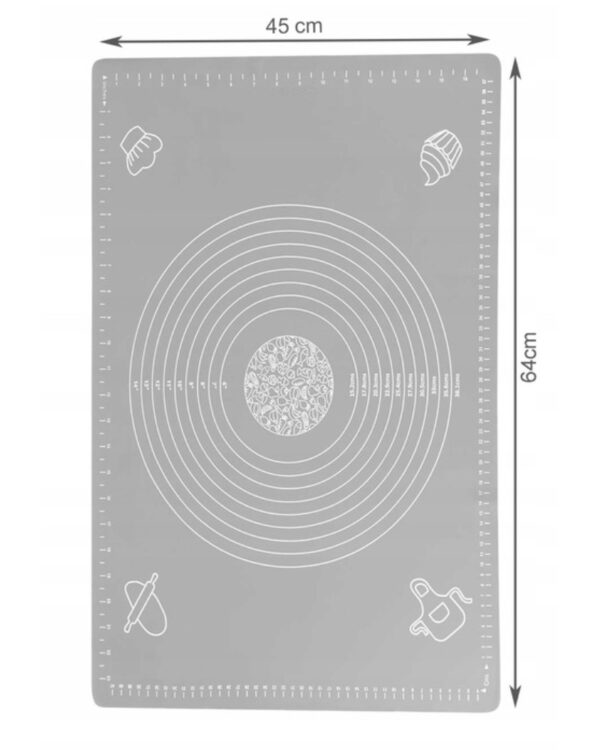 Stolnica duża nie przywierająca silikonowa 64×45 wymiary