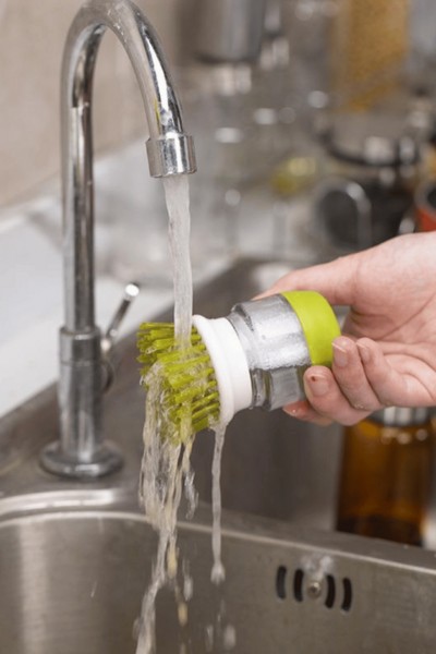 Szczotka myjka z podstawką i pojemnikiem na płyn