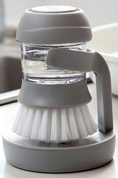 Szczotka myjka z podstawką i pojemnikiem na płyn