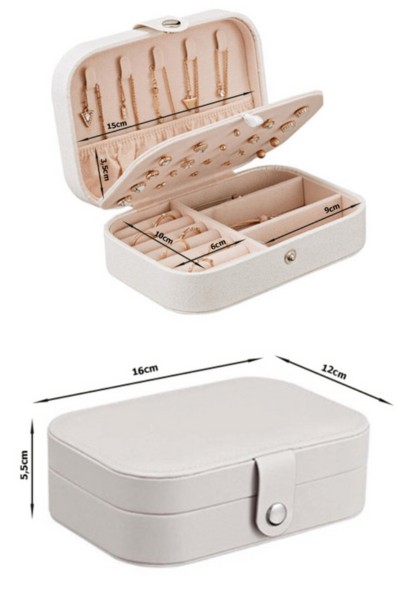 Szkatułka kuferek organizer na biżuterię duża wymiary