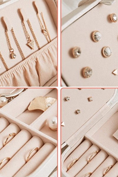 Szkatułka kuferek organizer na biżuterię duża