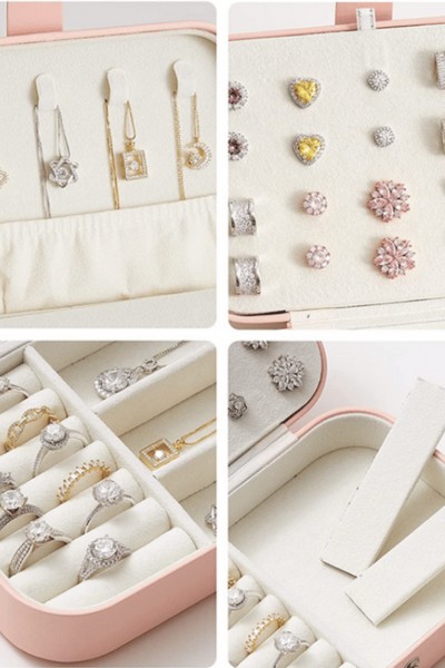 Szkatułka kuferek organizer na biżuterię duża