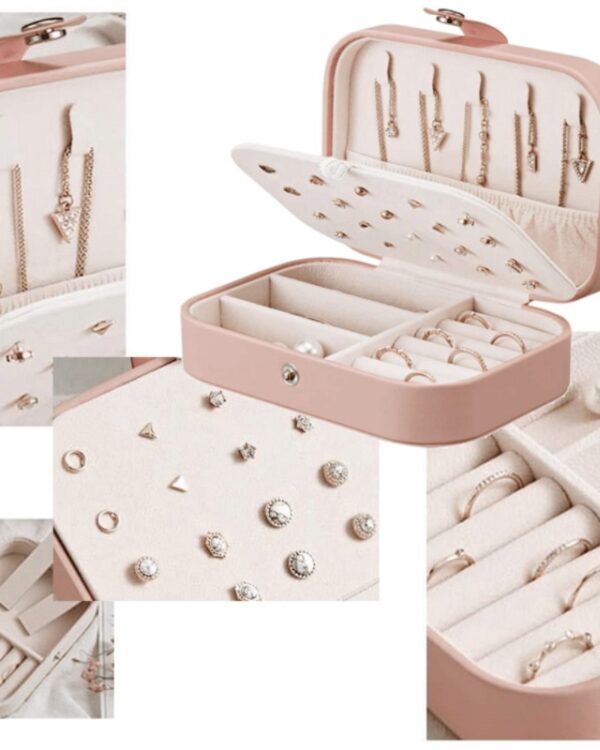 Szkatułka kuferek organizer na biżuterię duża (6) Szkatułka kuferek organizer na biżuterię duża