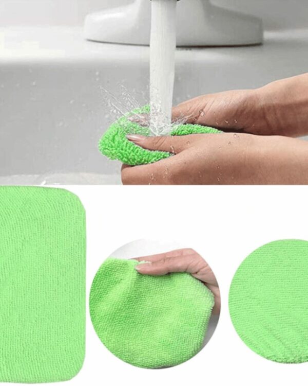 Uniwersalna szczotka do szyb mikrofibra długa (12) Mycie szmatki z mikrofibry