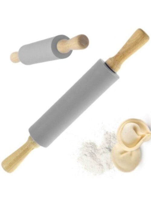 Wałek do ciasta kuchenny silikonowy obrotowy