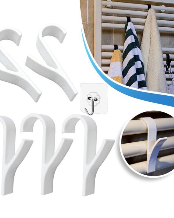 Wieszak haczyk na grzejnik kaloryfer łazienkowy (2) Haczyk na grzejnik łazienkowy