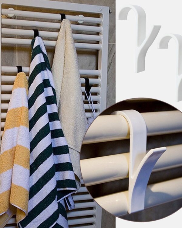 Wieszak haczyk na grzejnik kaloryfer łazienkowy (5) Haczyk na grzejnik łazienkowy