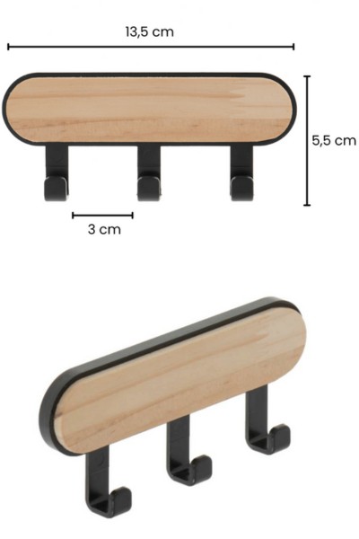 Wieszak haczyk wymiary