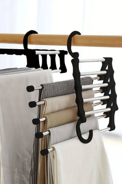 Spodnie na wieszaku na 5 par spodni