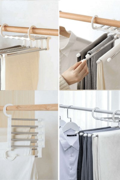 Spodnie na wieszaku na 5 par spodni