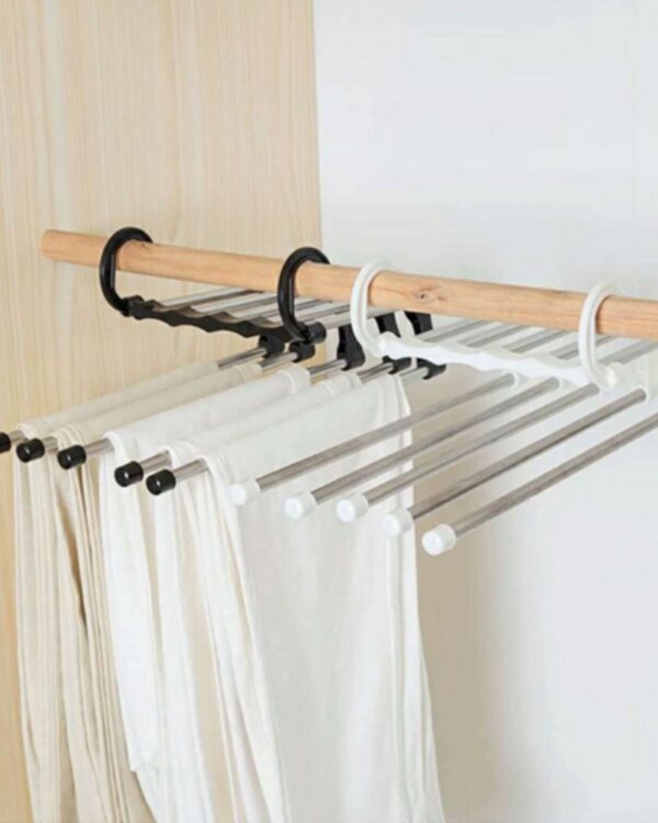 Spodnie na wieszaku na 5 par spodni