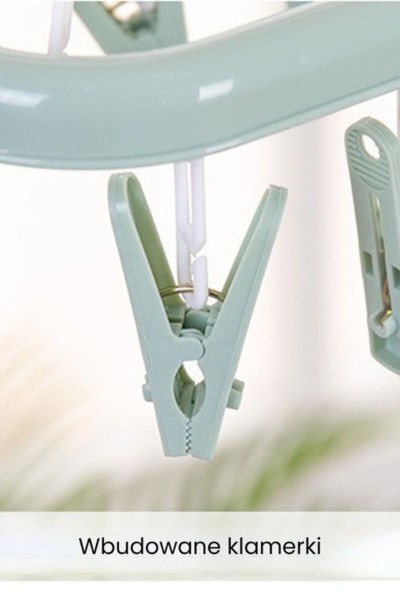 Klips wieszaka suszarki na skarpetki bieliznę