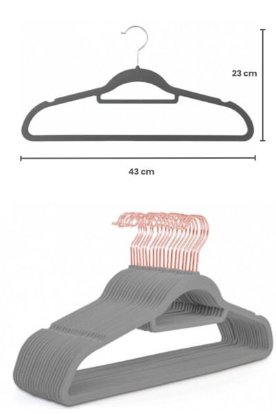 Wieszaki antypoślizgowe wymiary