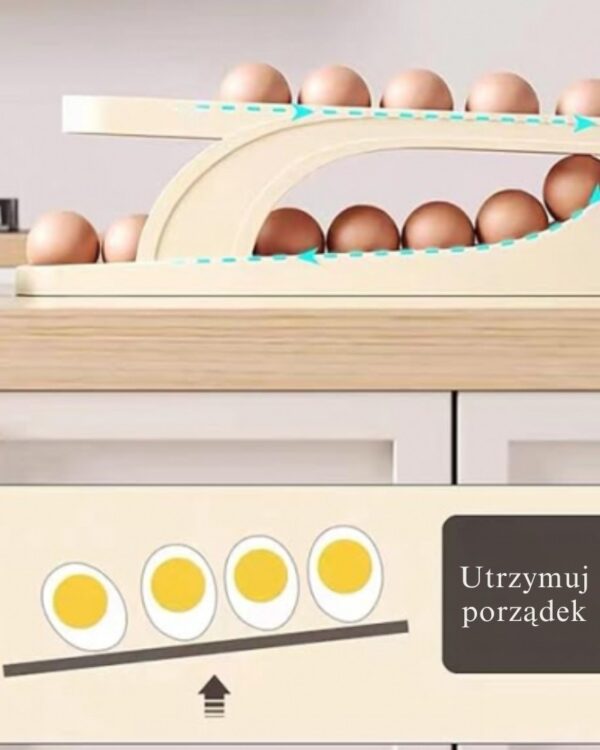 Pojemnik do przechowywania jajek dwupoziomowy automatyczny