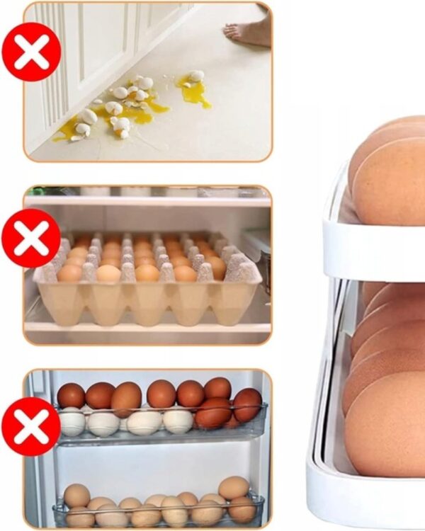 Pojemnik do przechowywania jajek dwupoziomowy automatyczny