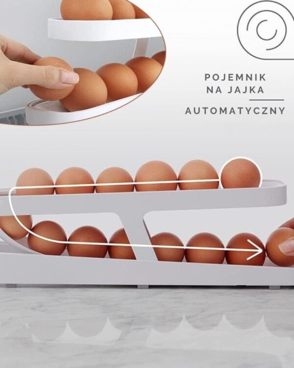 Pojemnik do przechowywania jajek dwupoziomowy automatyczny