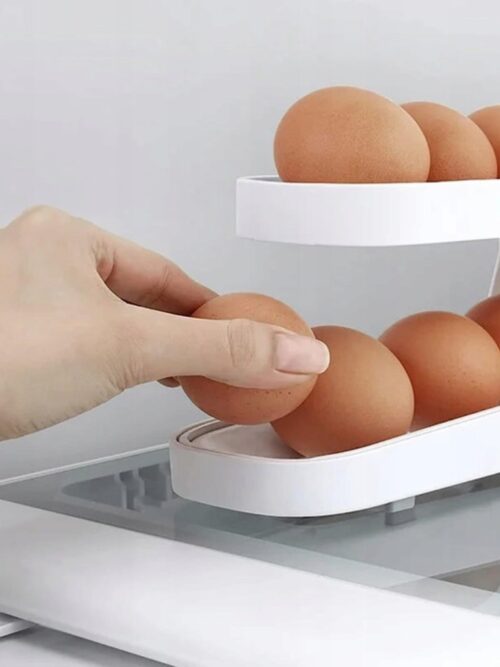 Pojemnik do przechowywania jajek dwupoziomowy automatyczny