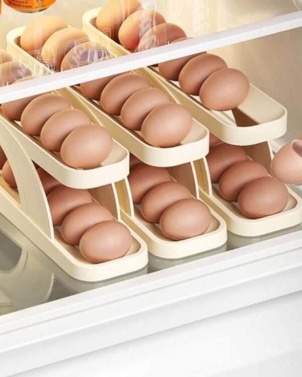 Pojemnik do przechowywania jajek dwupoziomowy automatyczny