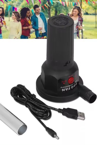 Dmuchawa elektryczna do grilla kominka