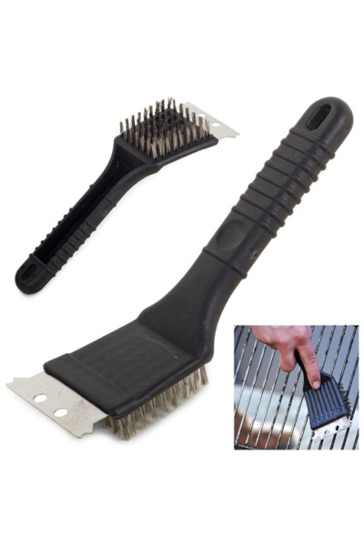 Szczotka skrobak do czyszczenia grilla rusztu 2w1