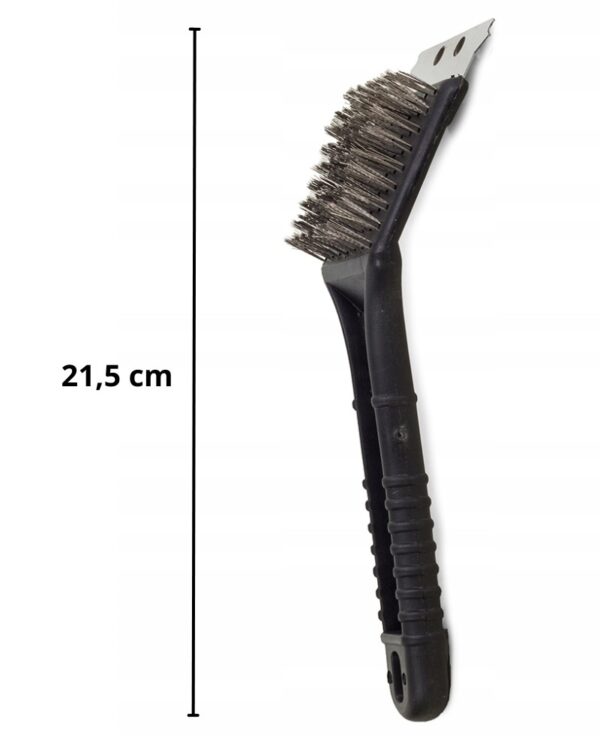 Szczotka skrobak do czyszczenia grilla rusztu 2w1 Szczotka skrobak do czyszczenia grilla rusztu 2w1 wymiary