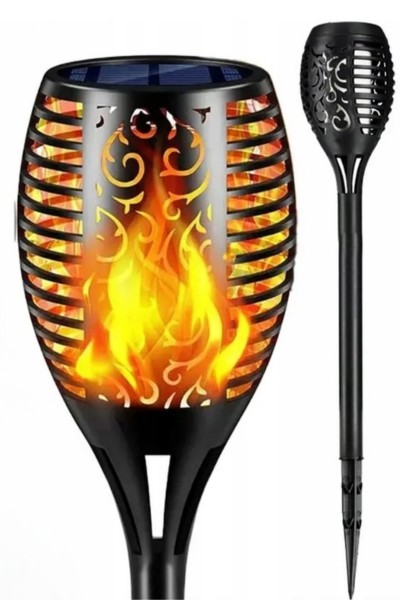 Lampa LED solarna płomień