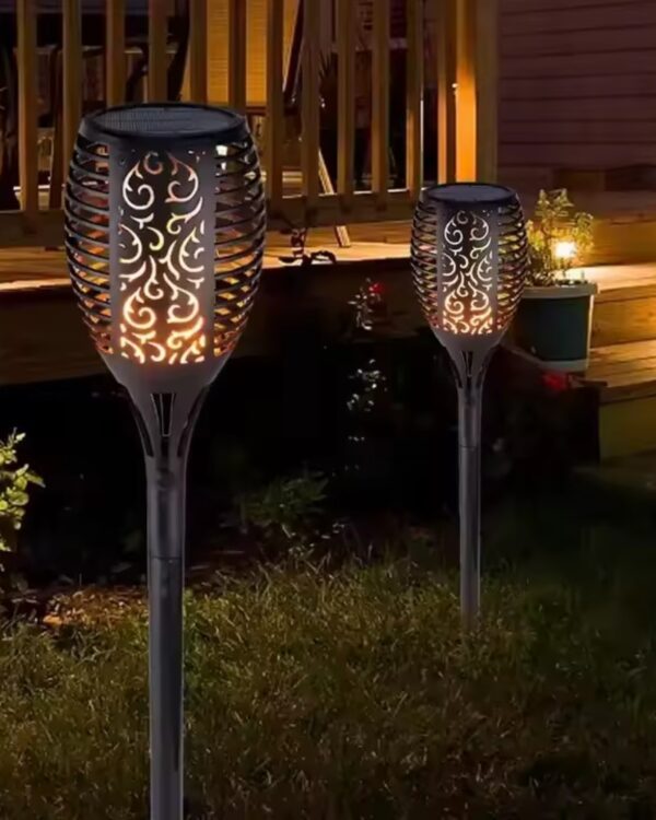 Lampa LED solarna płomień Lampa LED solarna płomień