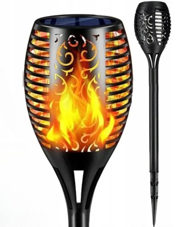 Lampa LED solarna płomień Lampa LED solarna płomień