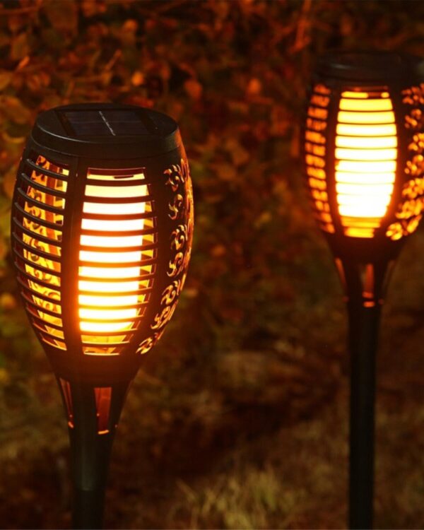 Lampa LED solarna płomień Lampa LED solarna płomień