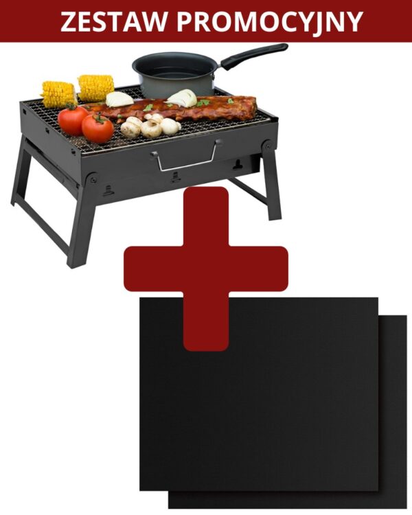 zestaw promocyjny grill przenośny i mata teflonowa zestaw promocyjny grill przenośny i mata teflonowa
