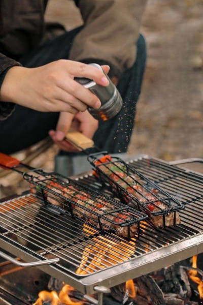 GRILL PRO Kosz do grillowania warzyw, mięs, szaszłyków stalowy 49cm