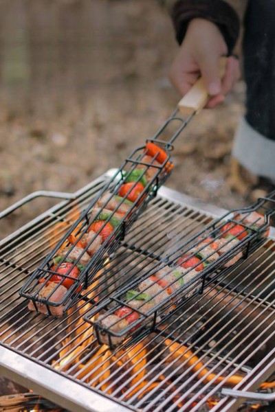 GRILL PRO Kosz do grillowania warzyw, mięs, szaszłyków stalowy 49cm