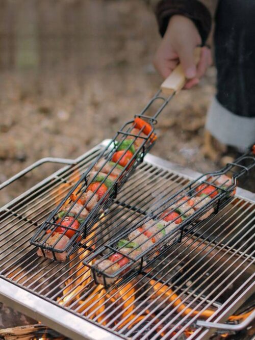 GRILL PRO Kosz do grillowania warzyw, mięs, szaszłyków stalowy 49cm