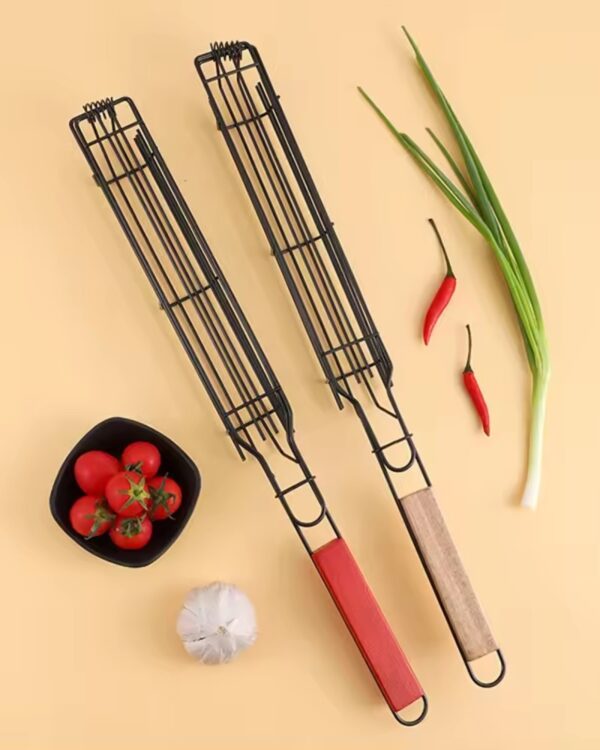 GRILL PRO Kosz do grillowania warzyw, mięs, szaszłyków stalowy 49cm