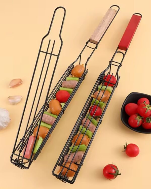 GRILL PRO Kosz do grillowania warzyw, mięs, szaszłyków stalowy 49cm