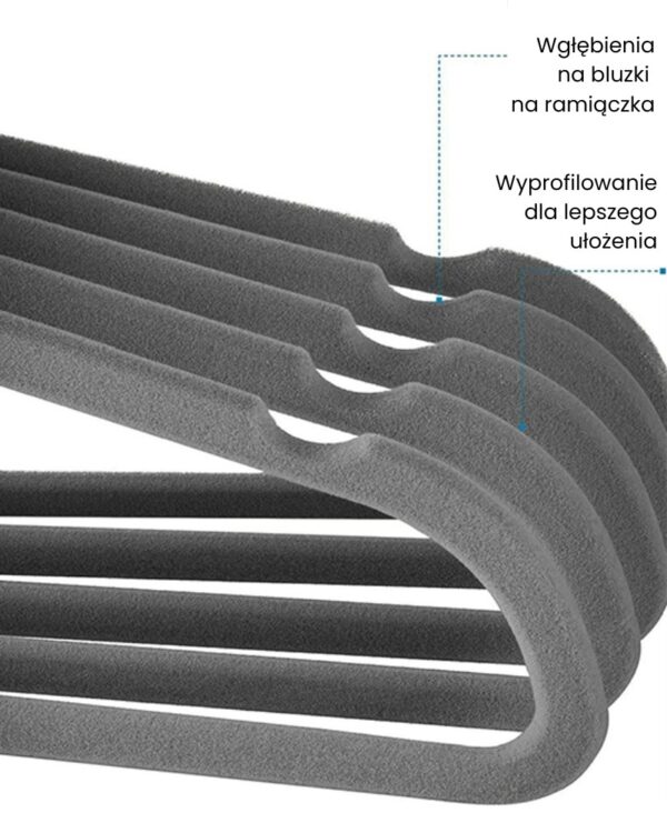 Wieszaki na koszule antypoślizgowe Wieszaki na koszule antypoślizgowe