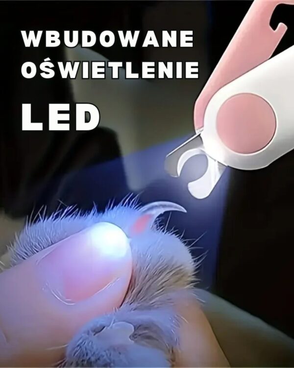 Obcinaczka do pazurów dla kota psa z lampką LED Obcinaczka do pazurów dla kota psa z lampką LED