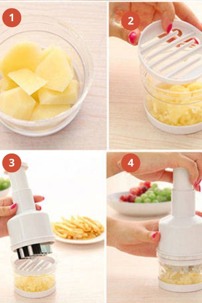 Siekacz szatkownica do cebuli warzyw czosnku obrotowa